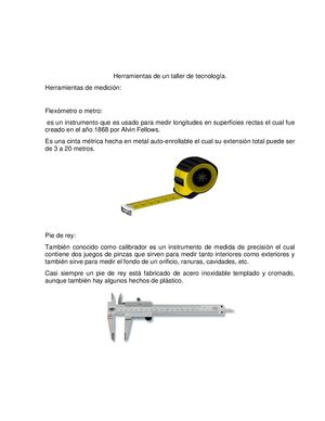 Herramientas De Un Taller De Tecnología