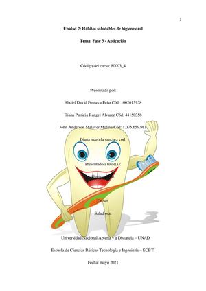 Fase 3 Unidad 2 Habitos Saludables De Higiene Oral Trabajo Colaborativo1