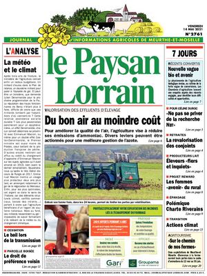 Le Paysan Lorrain Du 14 Mai 2021