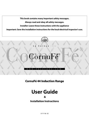 ENG - Installation Instruction Cornufé 110 Induction UL