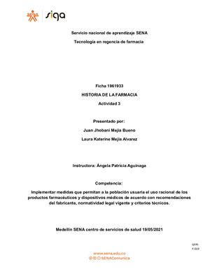 Taller Historia De La Farmacia 3