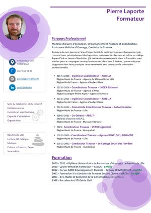 2 versions de mon CV