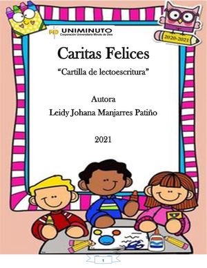 cartilla de Lectoescritura "Caritas Felices"