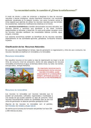 Material Teórico El Ser Humano Y Los Ecosistemas