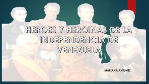 Revista Heroes Y Heroinas De La Independencia