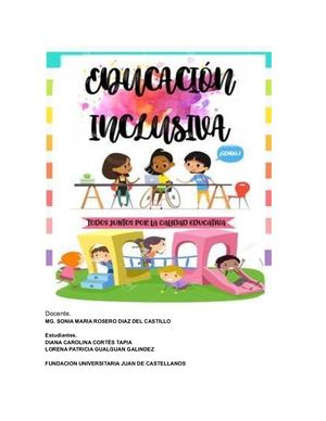 Introduccion A La Educacion Inclusiva Playbook Docx