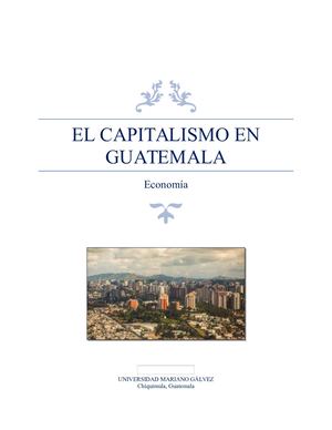 Capitalismo Guatemala