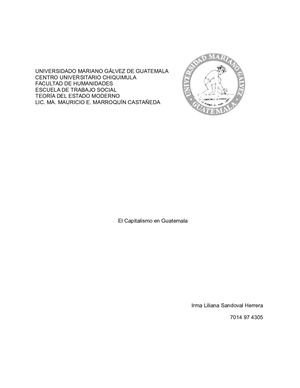 El Capitalismo En Guatemala