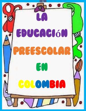 Cartilla La Educación Preescolar En Colombia (1)
