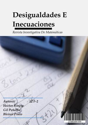 Desigualdades E Inecuaciones Hector's Group 12 F 2