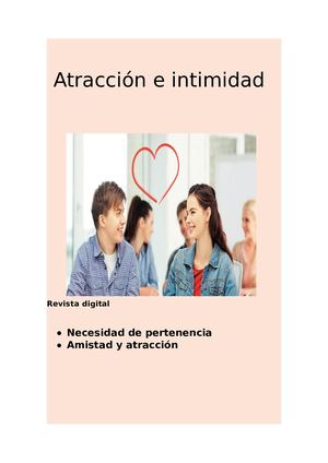 Atracción E Intimidad