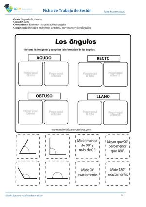 ÁNgulos Clasificacion Ficha