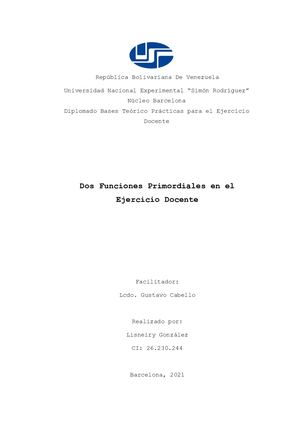 La Enseñanza Y La Facilitación