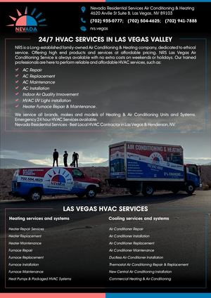 Nevada Residential Services Air Conditioning & Heating Las Vegas Hvac Contractor