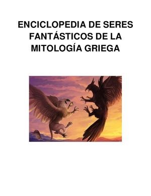 Enciclopedia de Seres Fantásticos de la Mitología Griega
