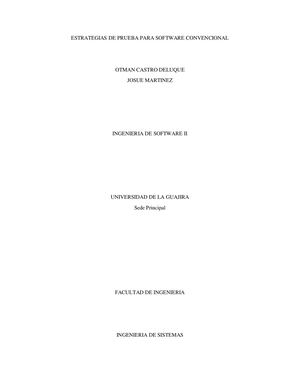 Estrategias De Pruebas Convencional