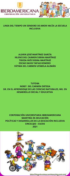 Actividad 4 Linea Del Tiempo Un Sendero De Amor Hacia La Escuela Inclusiva