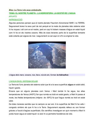 Apunts Hidrosfera