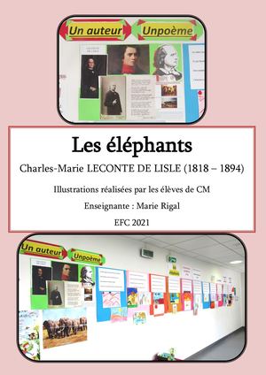 Les Eléphants, Charles Marie Lecomte De Lisle