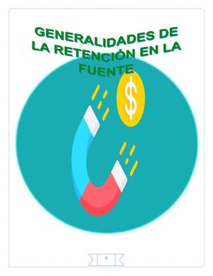 Cartilla Generalidades De La Retencion En La Fuente