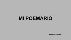 Mi Poemario