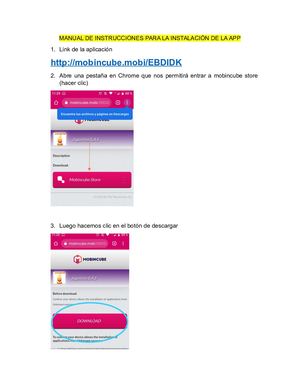 Manual De Instrucciones Para La Instalación De La App