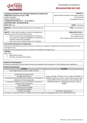 Revalidation Des Certificats Maritimes