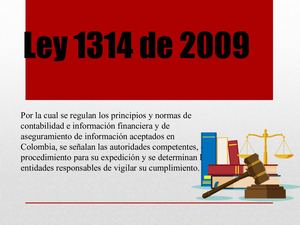 Ley 1314 De 2009