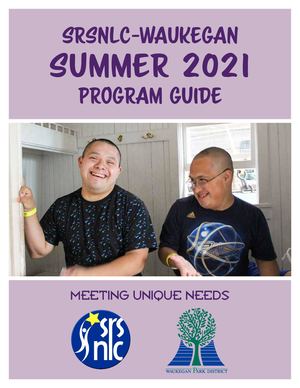 Summer 2021 Srsnlc Waukegan Program Guide