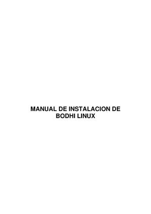 Manual De Instalacionde Bodhi Linux
