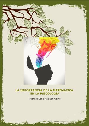 La Importancia De La Matemática En La Psicología