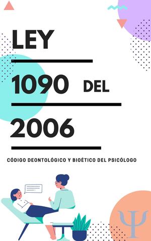 Ley 1090 Del 2006