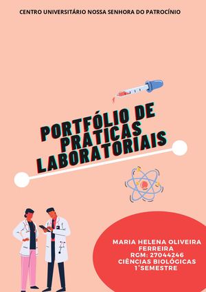 Portfólio de Práticas Laboratoriais