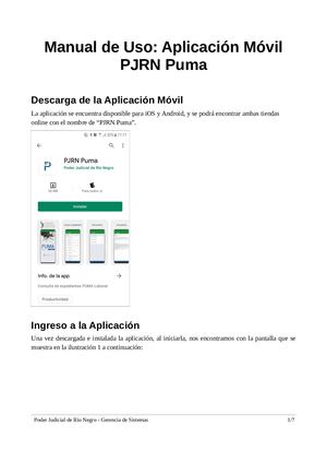 Manual Puma App
