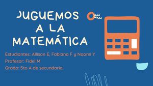 Juguemos A La Matemática