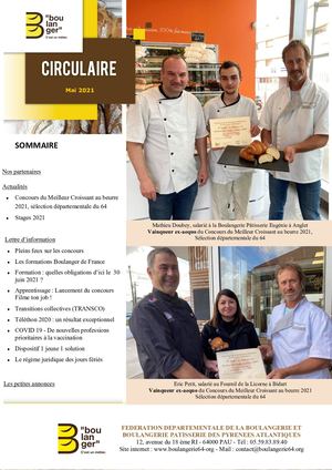 Circulaire Mai 2021