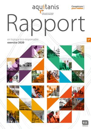 Rapport d'activité Aquitanis 2020 en logique éco-responsable