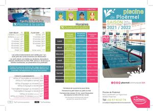 Dépliant Piscine 2021 - 2022