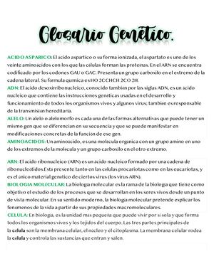 Glosario Genetico
