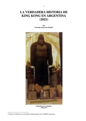 La Verdadera Historia De King Kong En Argentina (2021)