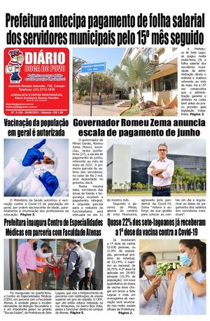 Jornal Diário Boca do Povo de sábado dia 29 de maio de 2021