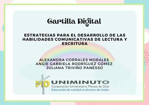 Cartilla Digital (Parte 5) Estrategias Para El Desarrollo De Las Habilidades Comunicativas De Lectura Y Escritura