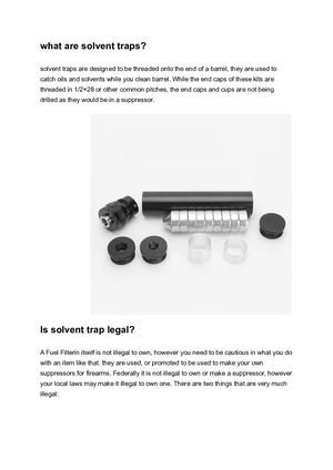 5 Things You Need To Know About Solvent Trap 2021