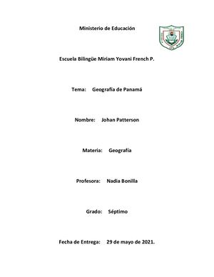 Geografía De Panamá 1