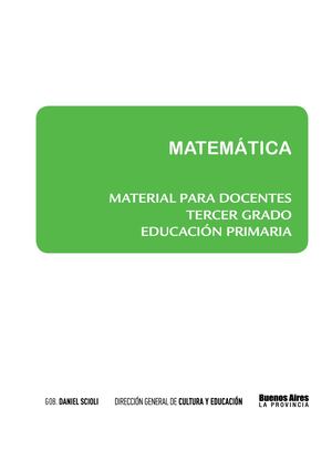 Matematica Tercer Grado