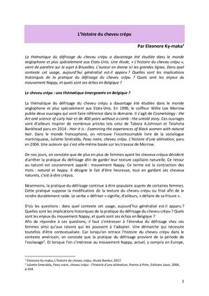 « L'histoire du cheveu crépu » par Eleonore Ky-maka