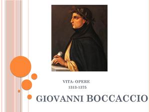 Giovanni Boccaccio Ppt
