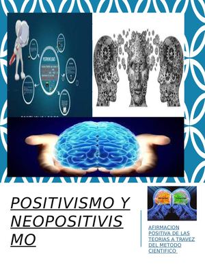 Positivismo Y Neopositivismo
