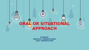 Revista: Oral Or Situational Approach Danitza Y Luis Ingles V