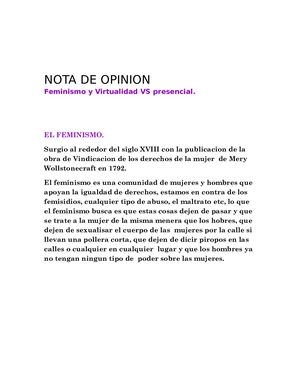 Nota de opinion